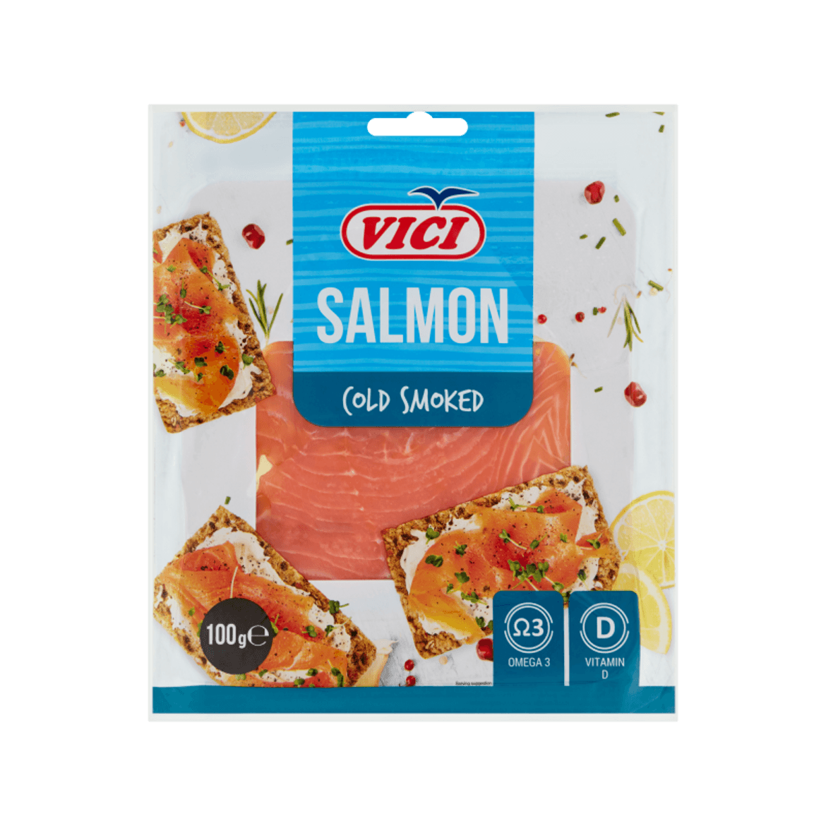 Vici füstölt szeletelt atlanti lazacfilé