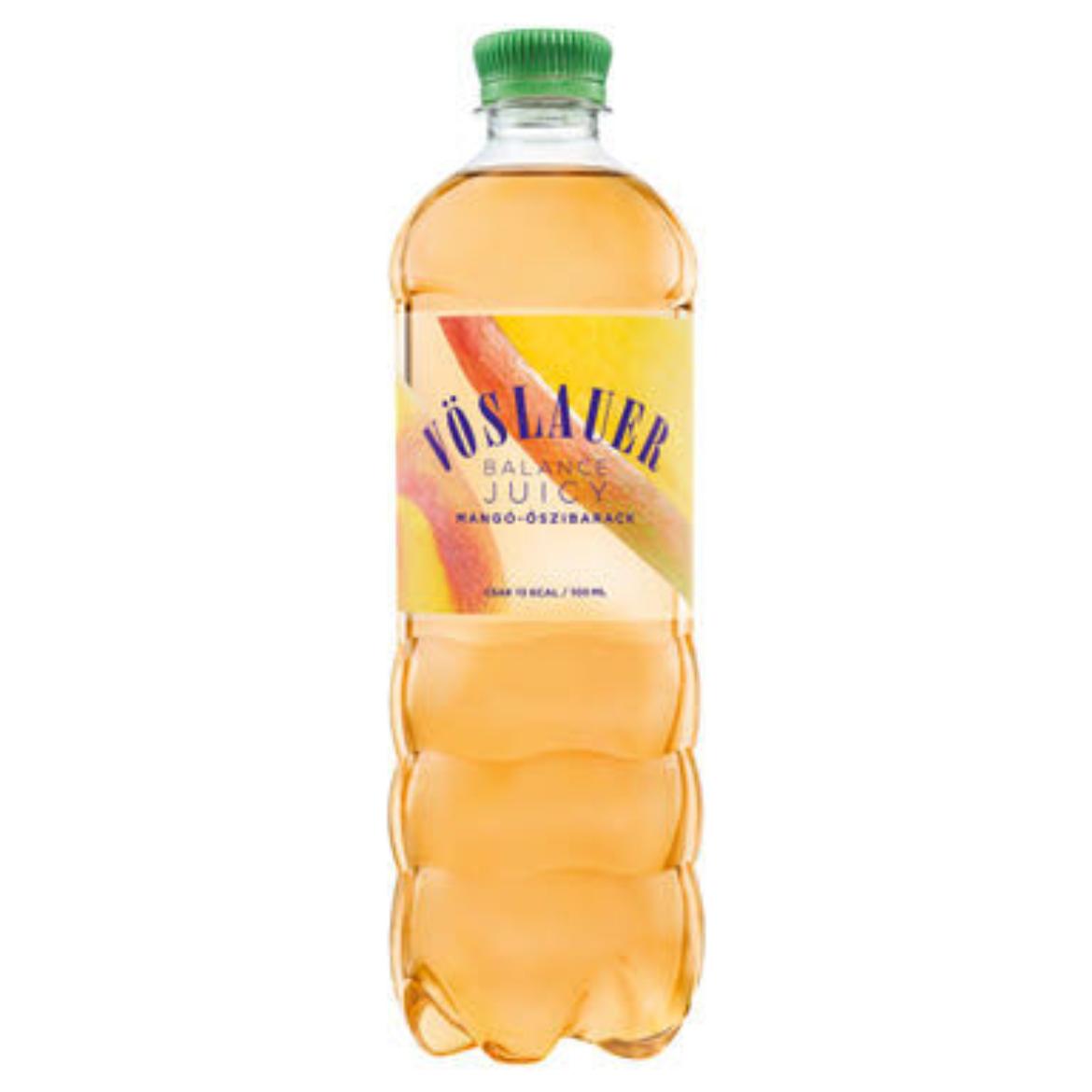 Vöslauer Balance Juicy mangó-őszibarack ízű szénsavas üdítőital, 0,75 L