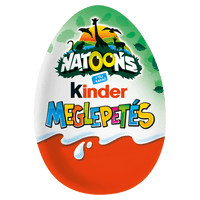 Kinder Meglepetés belső tejes réteggel bevont tejcsokoládé tojás belsejében meglepetéssel