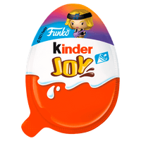 Kinder Joy kakaóval bevont ropogós ostyakülönlegesség tejes és tejes-kakaós krémbe ágyazva