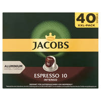 Jacobs Espresso 10 Intenso Å‘rÃ¶lt-pÃ¶rkÃ¶lt kÃ¡vÃ© kapszulÃ¡ban 40 db