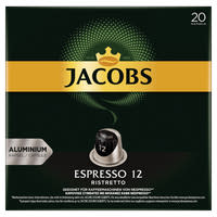 Jacobs Espresso 12 Ristretto Å‘rÃ¶lt-pÃ¶rkÃ¶lt kÃ¡vÃ© kapszulÃ¡ban