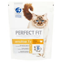 Perfect Fit Sensitive száraz állateledel macskák számára pulykával 750 g