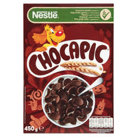 NestlÃ© Chocapic csokiÃ­zÅ±, ropogÃ³s gabonapehely vitaminokkal Ã©s Ã¡svÃ¡nyi anyagokkal