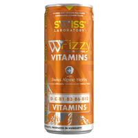 Swiss Laboratory Fizzy Vitamin Drink mangÃ³-narancs Ã­zÅ± ital svÃ¡jci fÅ±szernÃ¶vÃ©ny kivonatokkal