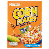NestlÃ© Corn Flakes glutÃ©nmentes ropogÃ³s kukoricapehely mÃ©zzel, fÃ¶ldimogyorÃ³val Ã©s vitaminokkal