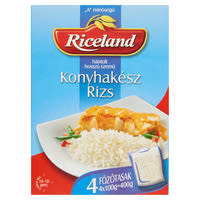 Riceland KonyhakÃ©sz rizs "A" minÅ‘sÃ©gÅ± hÃ¡ntolt hosszÃº szemÅ±  4 x 100 g