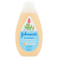 JOHNSON'S® Pure Protect 2 az 1-ben fürdető és tusfürdő gyermekeknek
