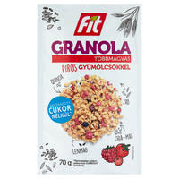 Fit többmagvas granola piros gyümölcsökkel