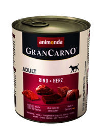Gran Carno kutya konzerv adult marha&szív