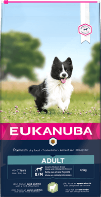Eukanuba száraz kutyaeledel Small&Medium Breeds adult  bárány&rizs