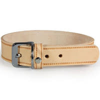 Das Lederband kutyanyakörv Weinheim széles natúr 42-48cm