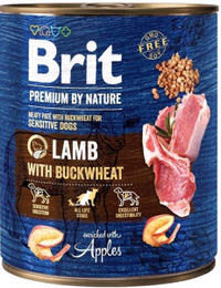 Brit Premium by Nature kutya konzerv adult bárány&hajdina