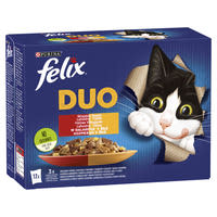Felix Fantastic Duo macska tasak MP házias válogatás 12x85g