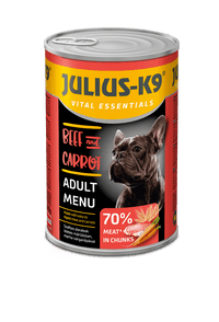 Julius – K9 kutya konzerv adult marha&répa