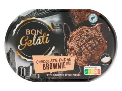 Bon Gelati Amerikai stilusú jégkrém brownie ízű, gyorsfagyasztott