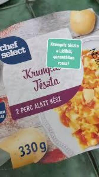 Chef select krumplis tészta magyaros készétel