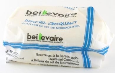 Beillevaire nyerstejes sós vaj sóvirággal 125g