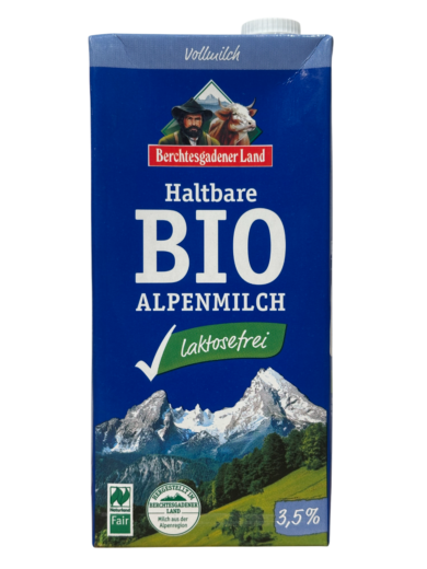Bio Alpenmilch laktózmentes tej 3,5% 1l