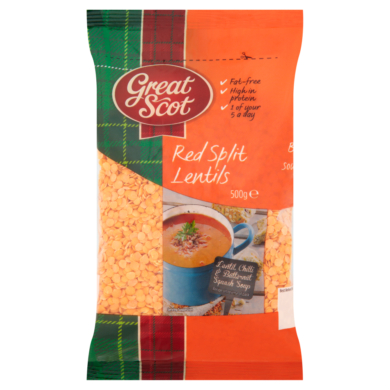 GreatScot hántolt Vörös lencse 500g