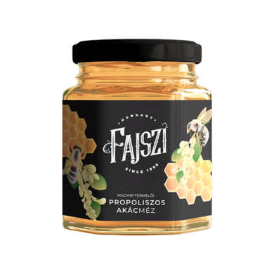 Fajszi kistermelői Propoliszos Akácméz 250g