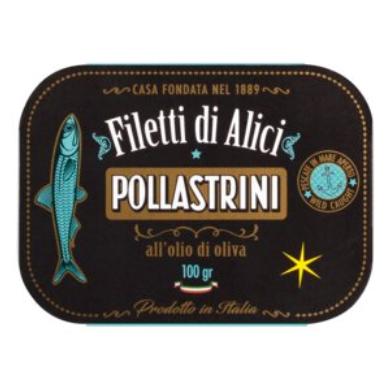 Pollastrini Szardellafilé olívaolajban 100g