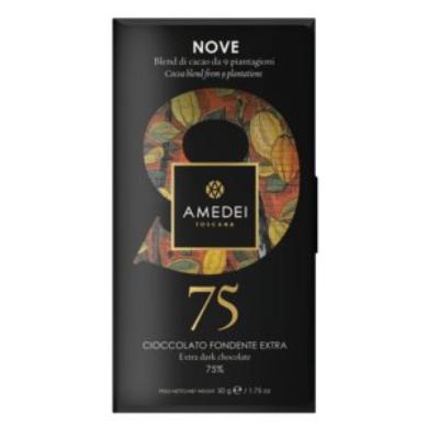 Amedei étcsokoládé 9 ültetvényről, 75% 50g