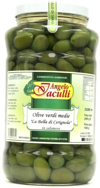 BellaDiCerignola olajbogyó Zöld 1800g
