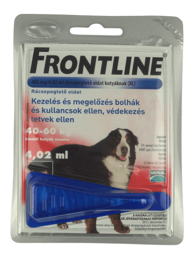 Frontline spot-on kullancs, bolha és tetvek ellen kutyáknak XL 40-60kg