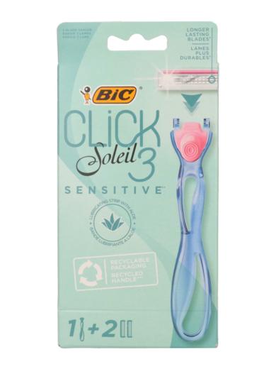 BIC Soleil Click3 Sensitive 3 pengés borotva készülék + 2 db borotvabetét