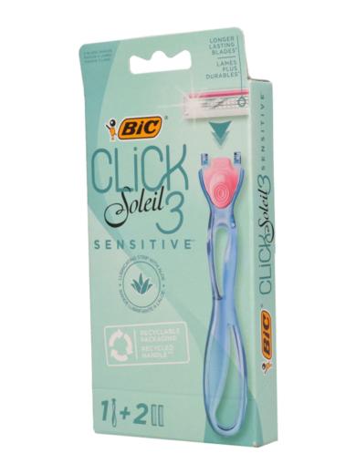 BIC Soleil Click3 Sensitive 3 pengés borotva készülék + 2 db borotvabetét