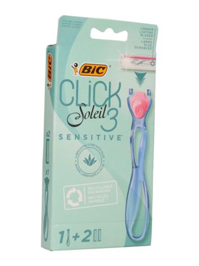 BIC Soleil Click3 Sensitive 3 pengés borotva készülék + 2 db borotvabetét