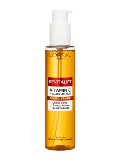 L'Oréal Paris Revitalift C-vitamin + Szalicilsav habzó arctisztító