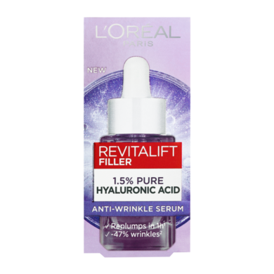 L'Oréal Paris Revitalift Filler 1,5% tiszta hialuronsavas ránctalanító szérum - 15 ml