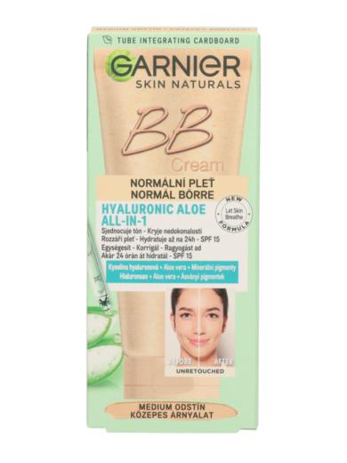 Garnier Skin Naturals BB krém normál bőrre aloe verával és hialuronsavval SPF15 /közepes árnyalat