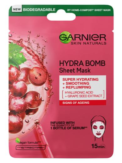 Garnier Skin Naturals textilmaszk szőlőmagkivonattal