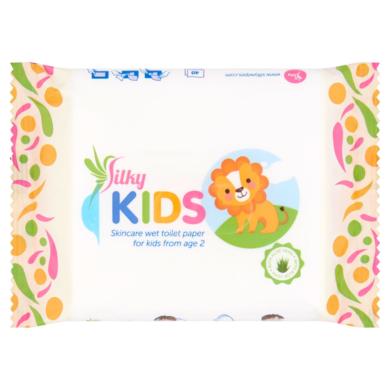 Silky Kids 2 Éves Kortól Ápoló Nedves Toalett Kendő