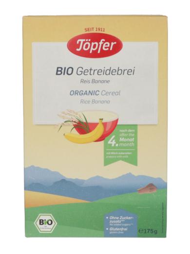 Töpfer Bio agluténmentes gabonapép banánnal 4,5 hónapos kortól