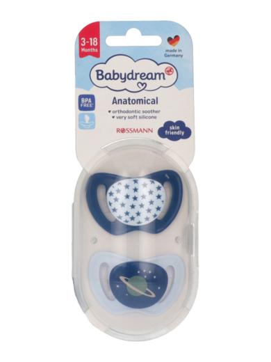 Babydream anatómiai szilikon játszócumi 3 hónapos kortól