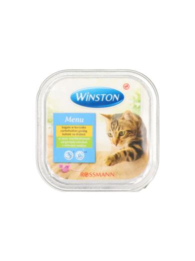 Winston alutasak macskáknak, csirke sárgarépa szószban