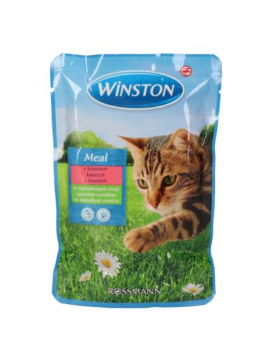 Winston lazac, spenótos szószos alutasak macskáknak