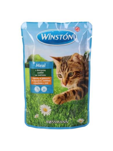 Winston alutasak macskáknak, vad és kacsahúsból
