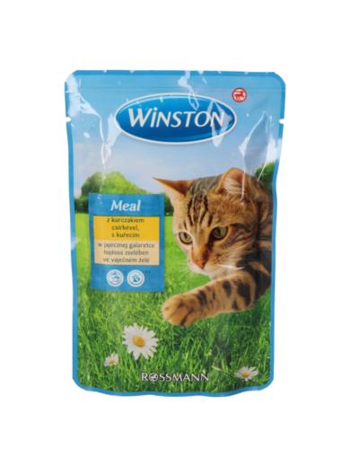 Winston alutasak macskáknak, csirkehússal és tojással