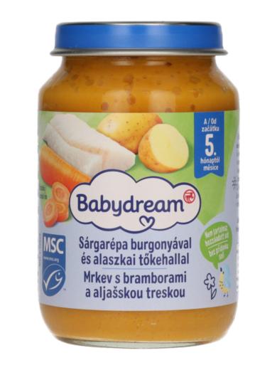 Babydream Bébiétel Sárgarépa Burgonya Hal Ízesítéssel 5 Hónapos Kortól