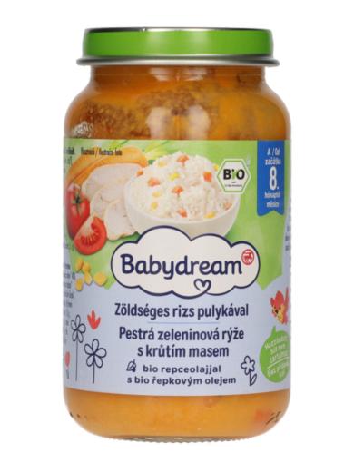 Babydream Bébiétel Zöldséges Rizs Csirkehús Ízesítéssel 8 Hónapos Kortól