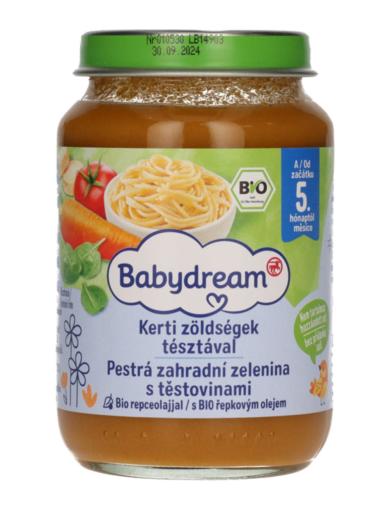 Babydream Bébiétel kerti zöldségek tésztával 4H/5 Hónapos Kortól