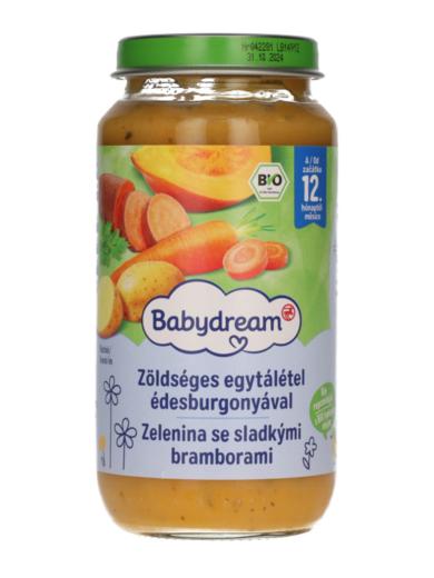 Babydream Bio  Bébiétel Zöldséges, Édesburgonyával 12 Hónapos Kortól