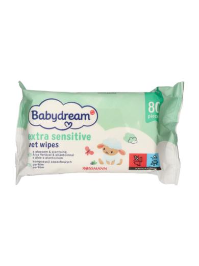 Babydream Érzékeny Bőrre Törlőkendő