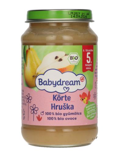 Babydream Bio 100% Gyümölcs Körte 4/5 Hónapos Kortól