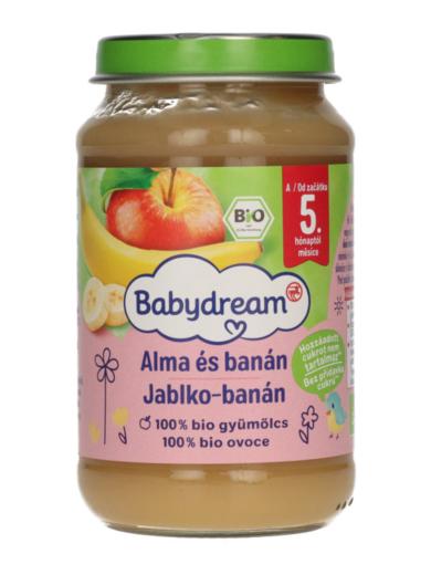 Babydream Bébiétel 100% Gyümölcstartalom Banán Alma 4/5 Hónapos Kortól